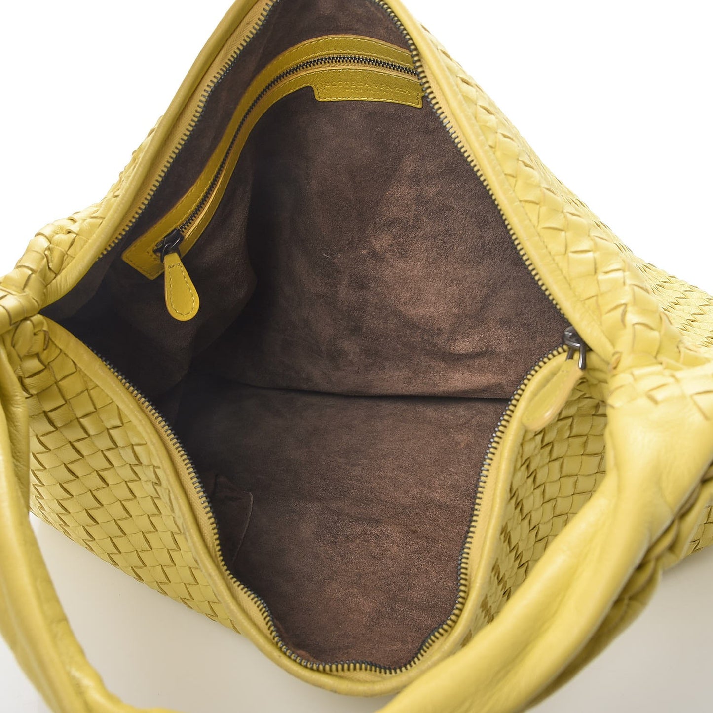 Nappa Intrecciato Maxi Veneta Hobo Yellow