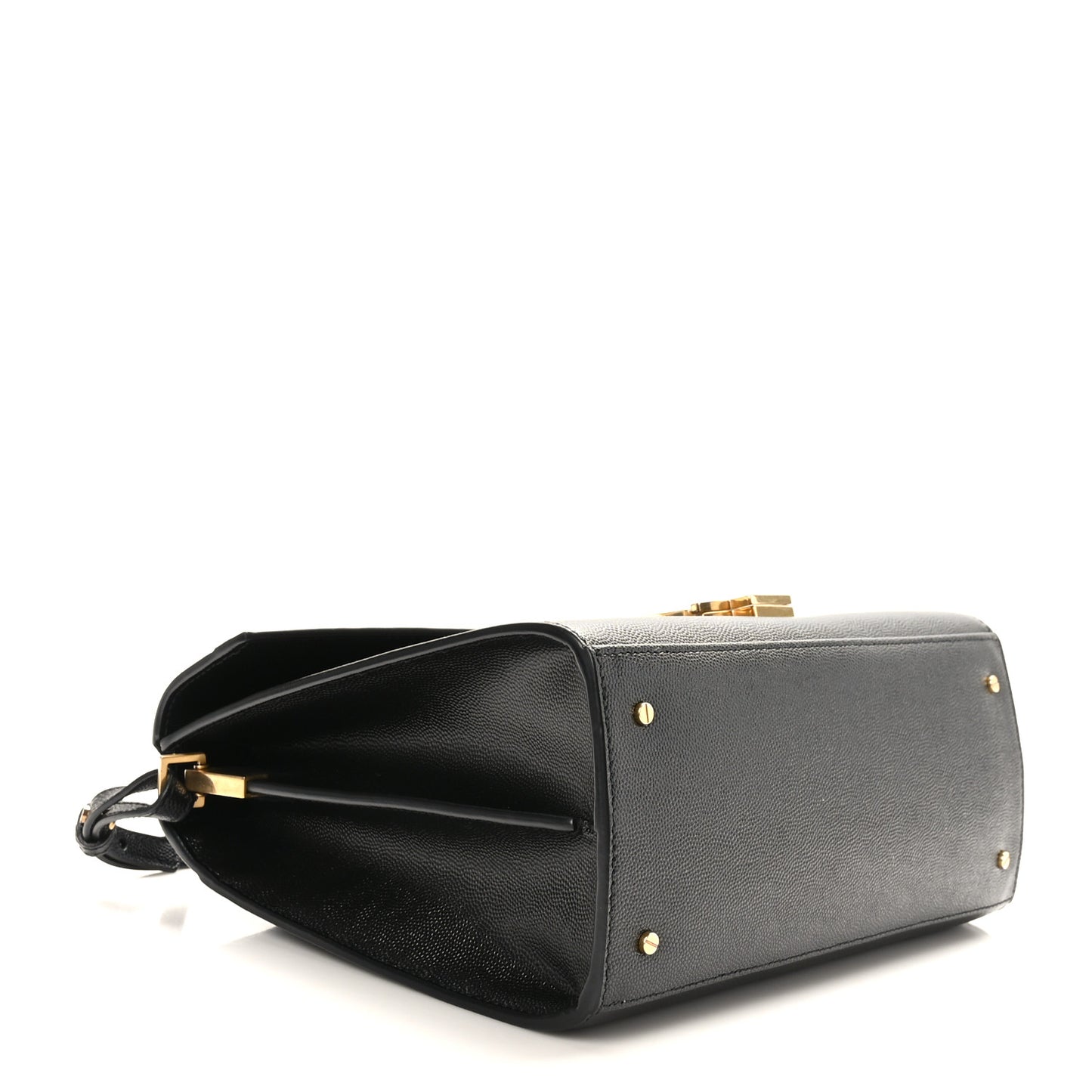 Grain de Poudre Medium Classic Monogram Cassandra Top Handle Black