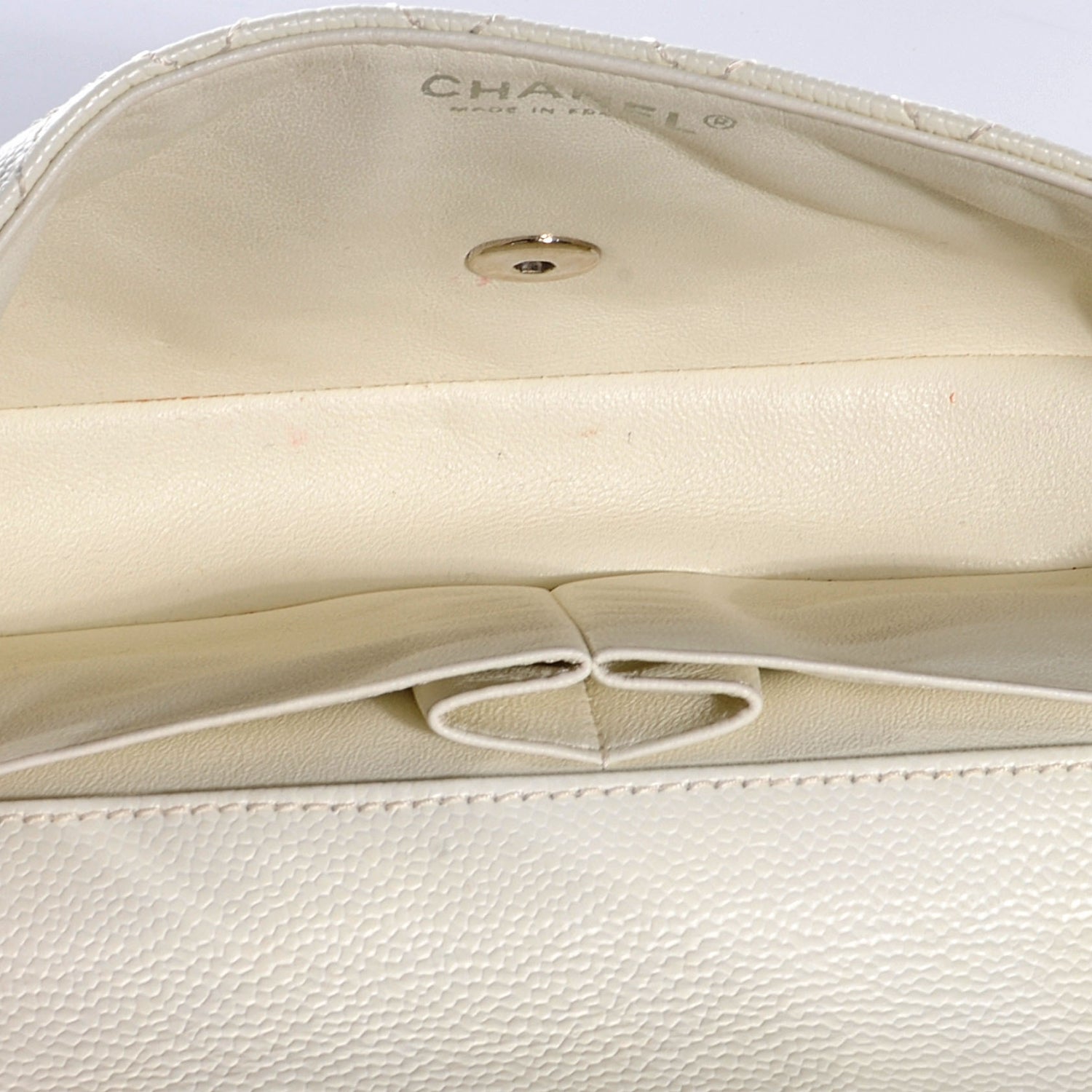 Chanel Caviar East West Flap White 5 of 7