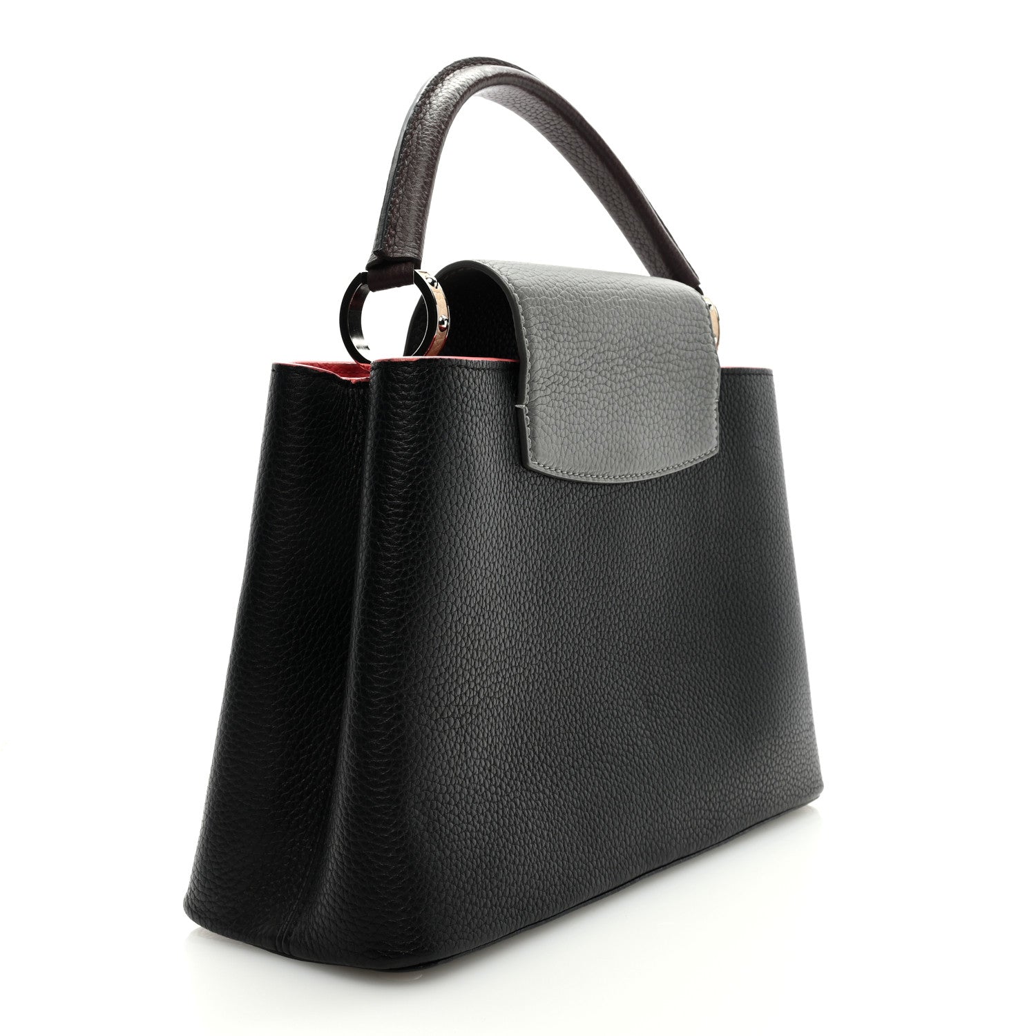 Louis Vuitton Taurillon Capucines MM Black Multicolor 3 of 8