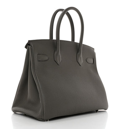Hermes Togo BIRKIN 30 Gris Meyer 2 of 15
