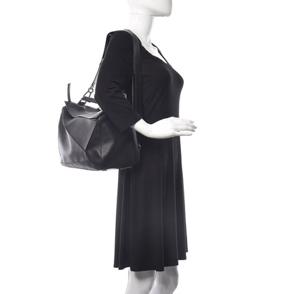 Loewe Calfskin Large Puzzle Bag Black 2 of 12