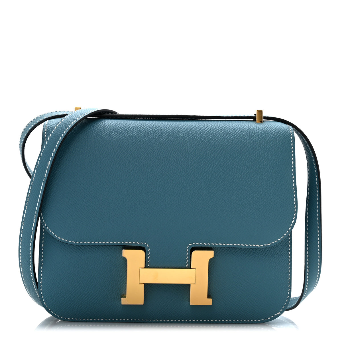 Hermes Epsom Constance 18 New Blue Jean 1 of 12