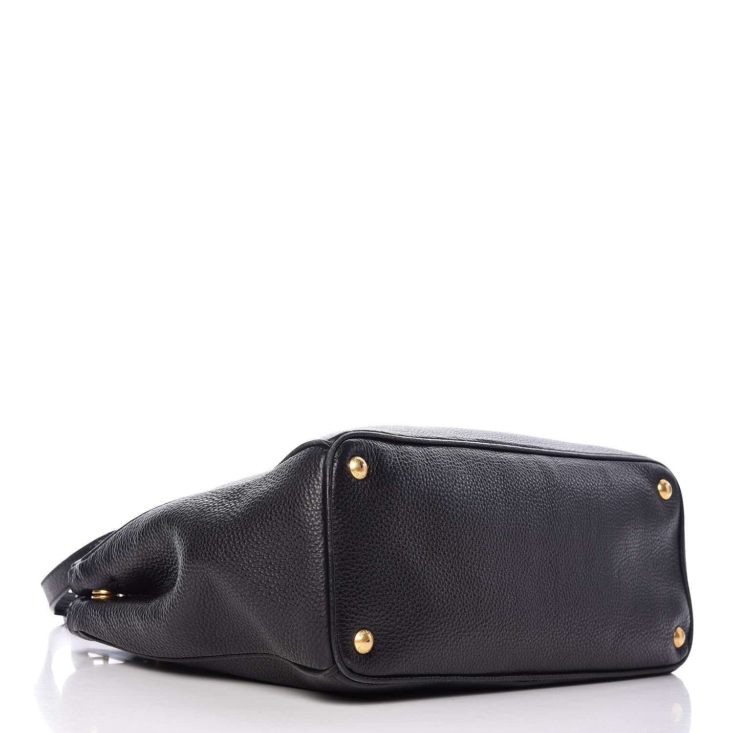 Prada Vitello Daino Large Double Zip Tote Nero Black 5 of 24