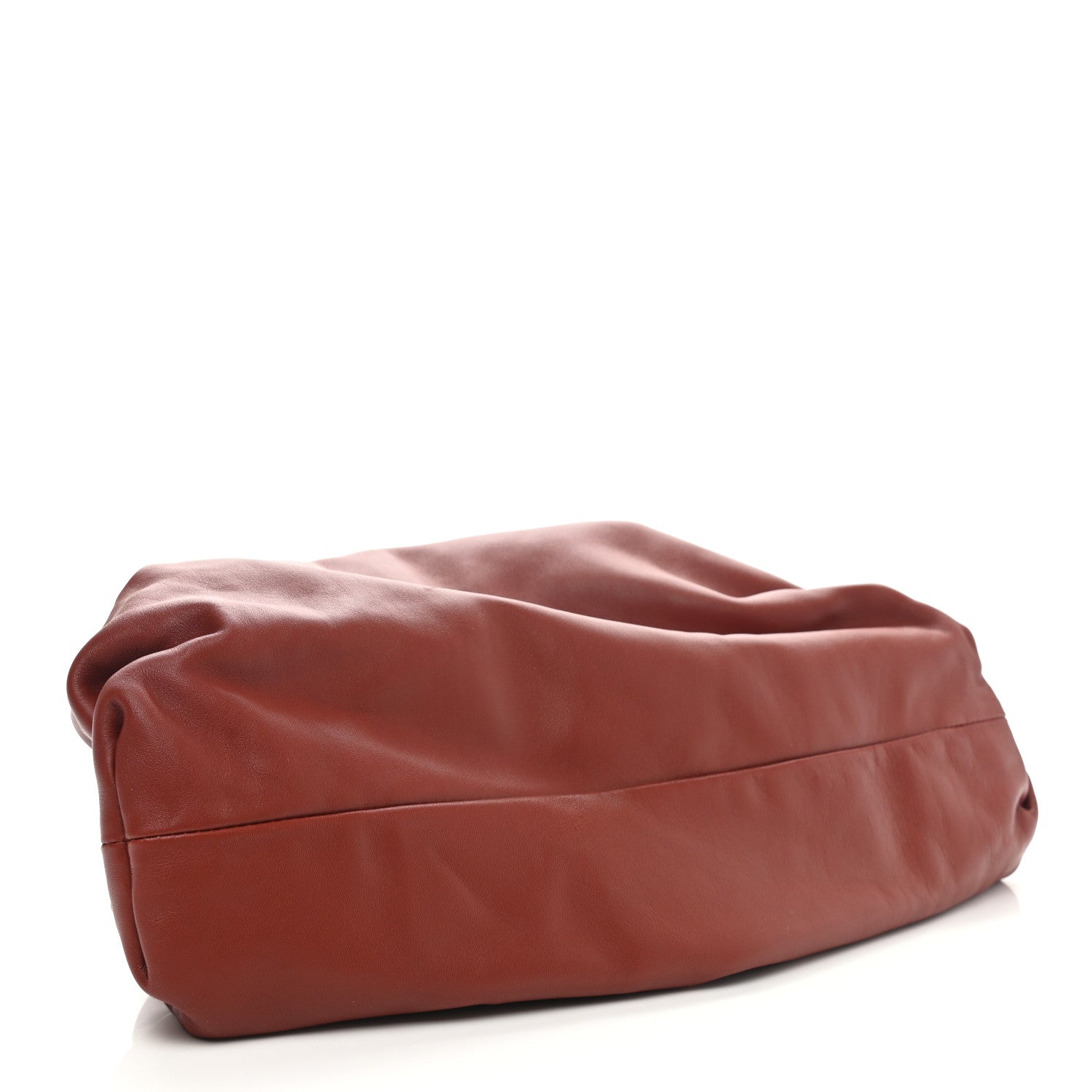 Bottega Veneta Smooth Butter Calf The Pouch Oversized Clutch Rust 4 of 9