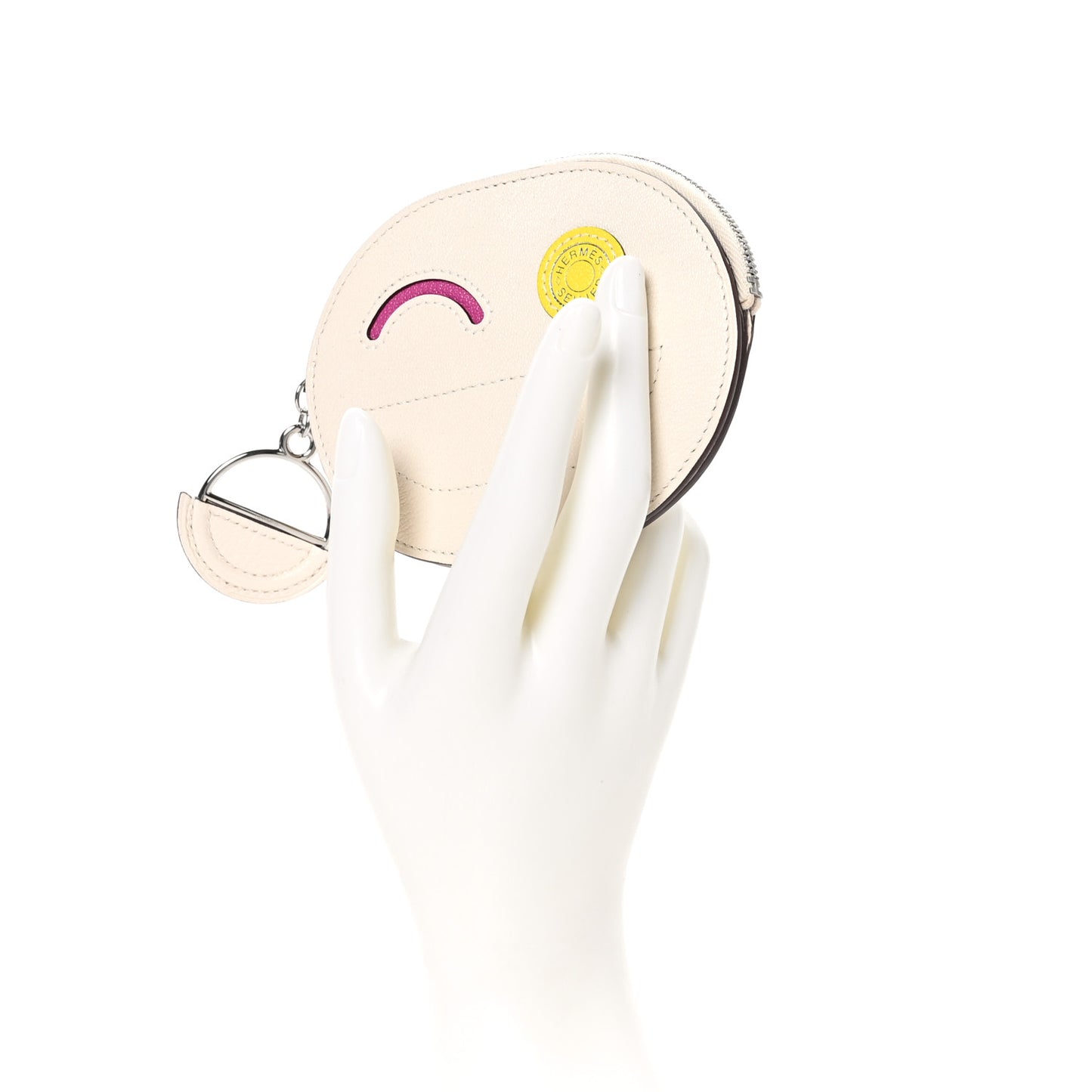 Chevre Mysore In-The-Loop Wink Card Holder Nata Rose Pourpre Jaune Citron