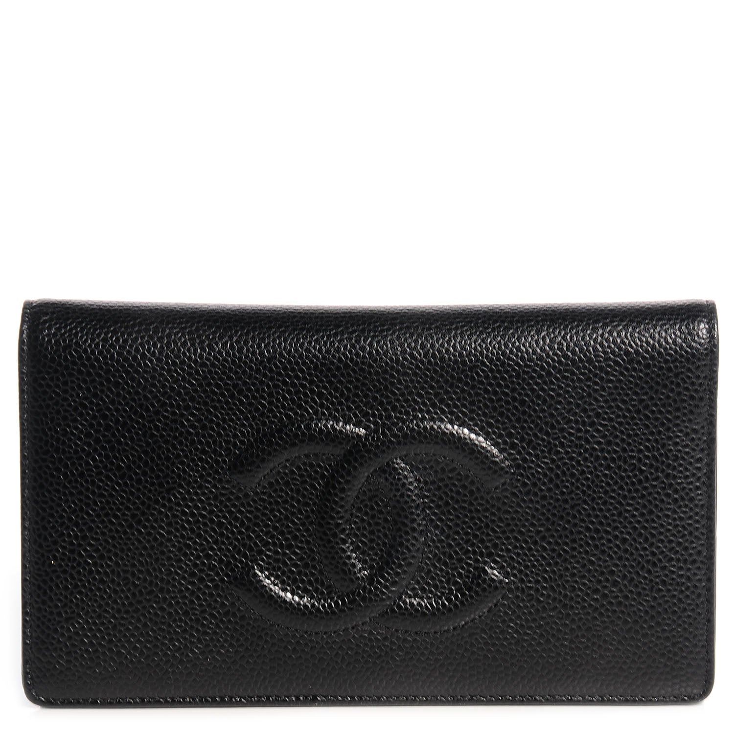 Chanel Caviar Yen CC Wallet Black 1 of 7