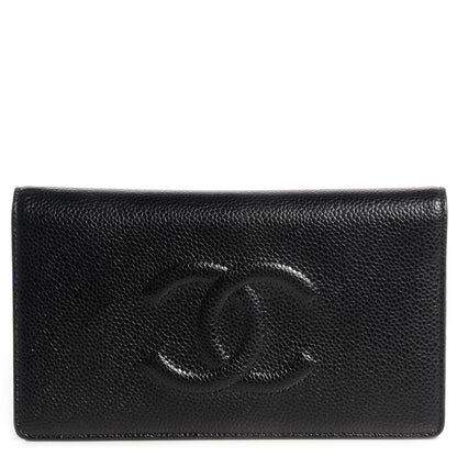 Chanel Caviar Yen CC Wallet Black 1 of 7