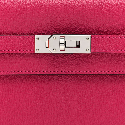 Hermes Chevre Mysore Kelly Wallet To Go Rose Mexico 8 of 11
