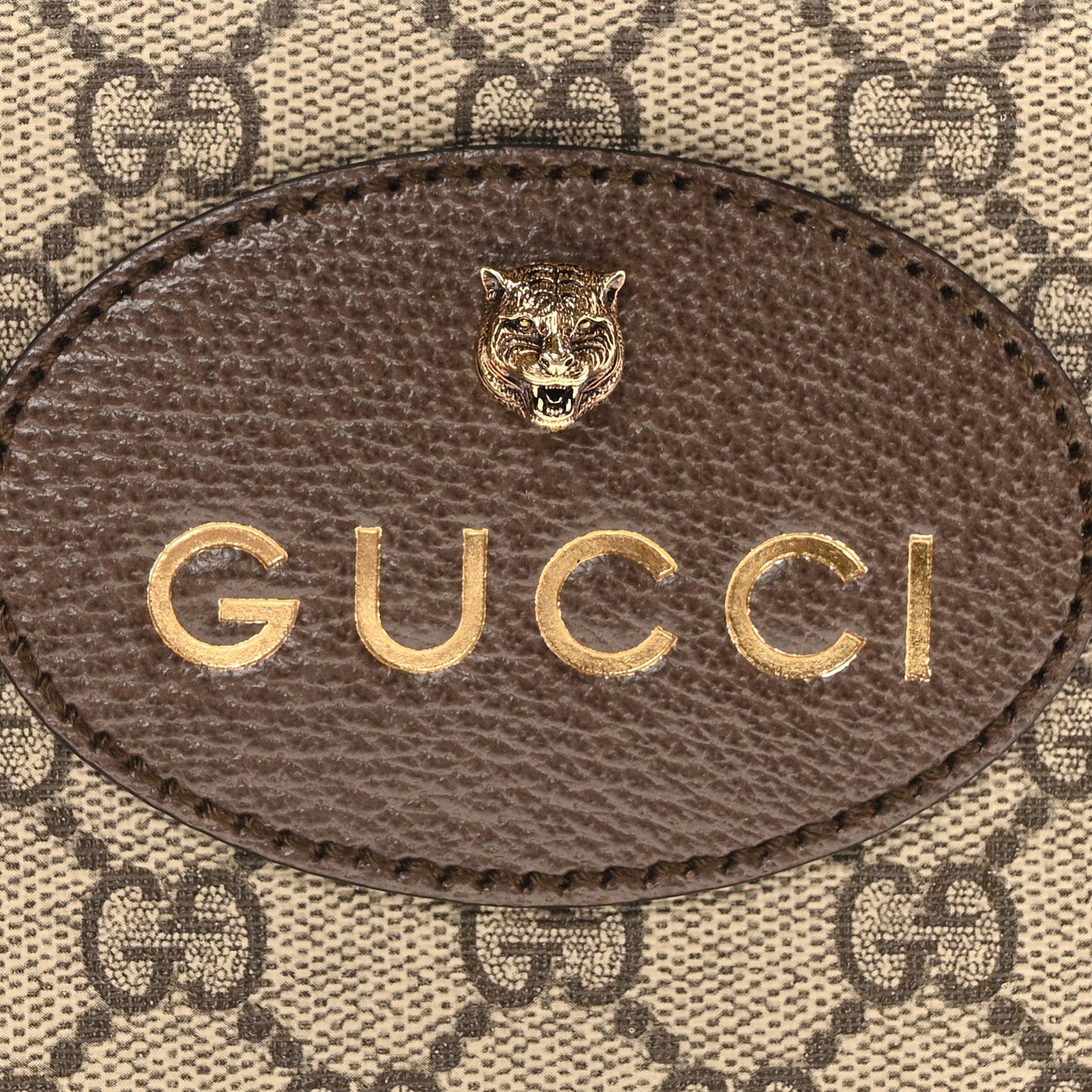 GG Supreme Monogram Web Neo Vintage Shoulder Bag Beige New Acero Crop