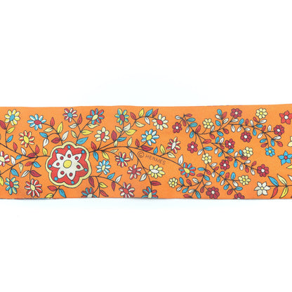 Hermes Silk L'Arbre De Vie Twilly Orange 3 of 4