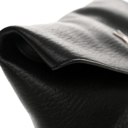 Saint Laurent Lambskin Monogram Large Pouch On Strap Black 16 of 17