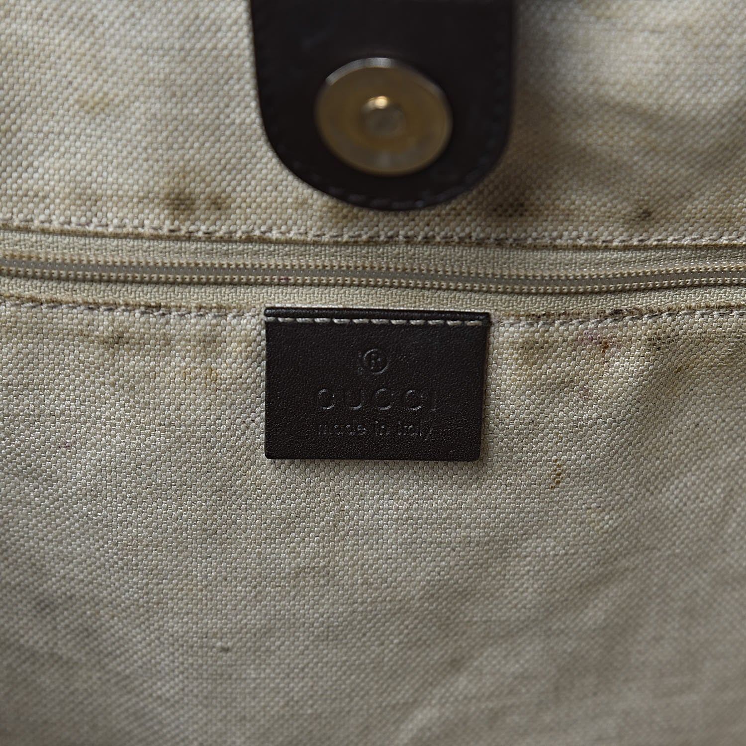 Gucci Monogram Large Sukey Tote Dark Brown 11 of 23
