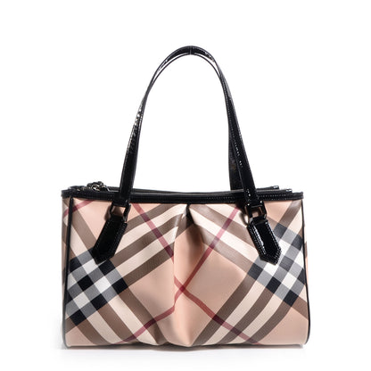 Burberry Nova Check Medium Melbury Tote Black 1 of 9