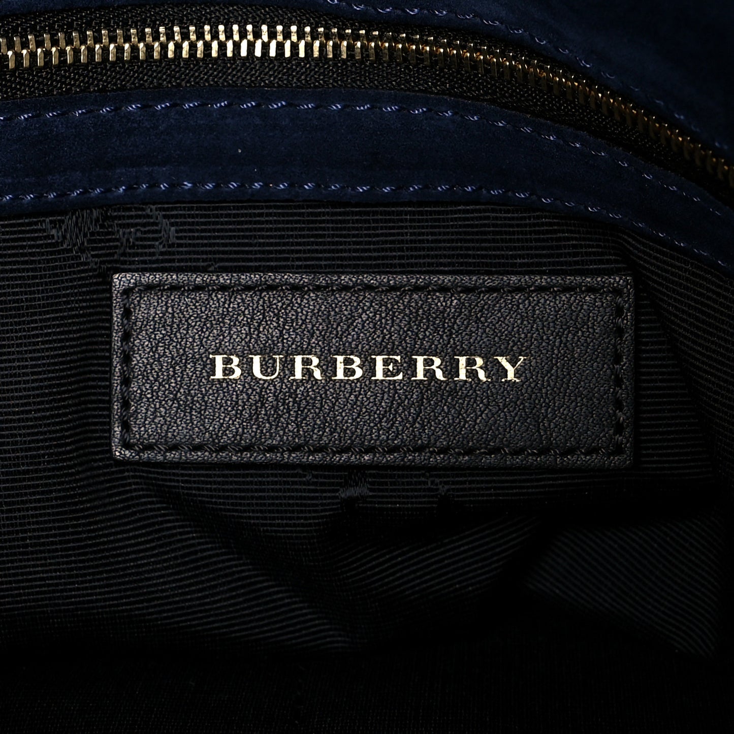 Signature Grain Large Mildenhall Shoulder Bag Blue Carbon