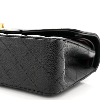 Chanel Caviar Quilted Medium Double Flap Black 10 of 11