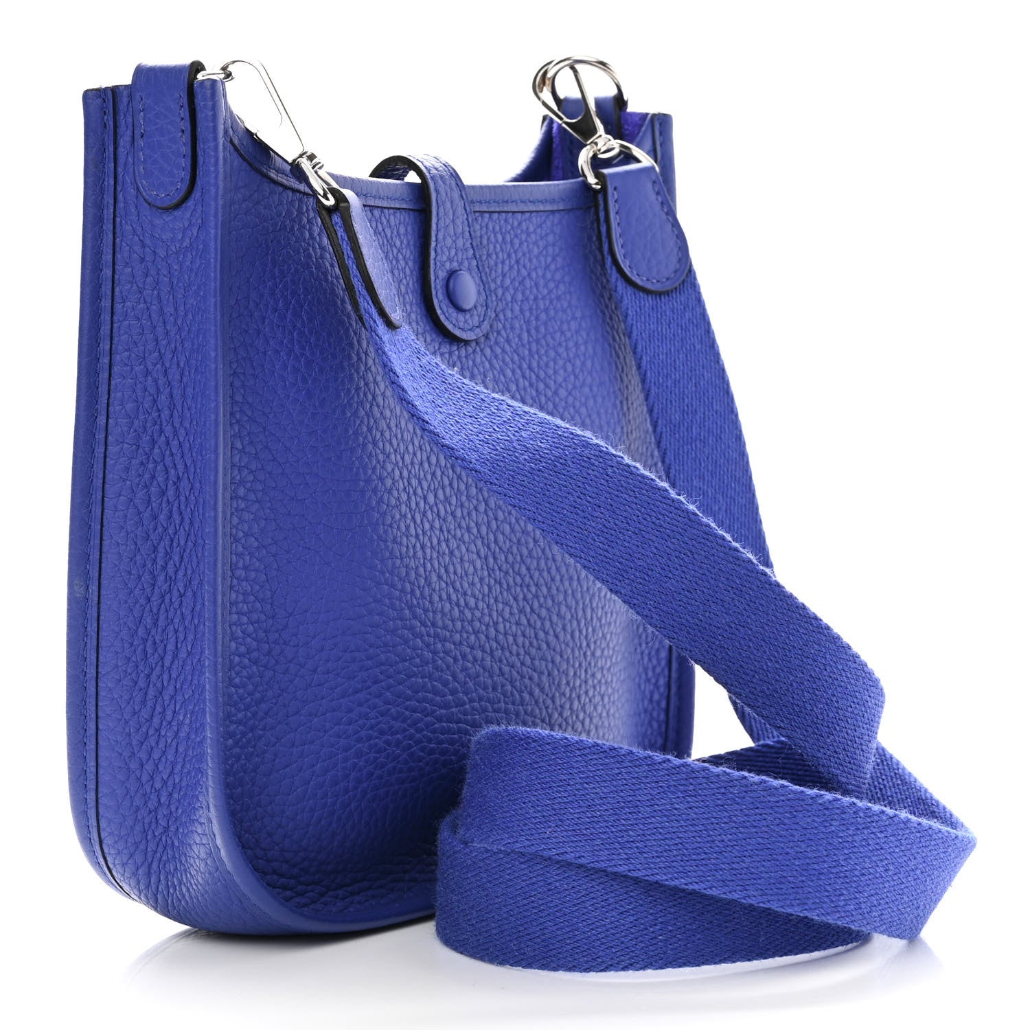Hermes Taurillon Clemence Evelyne TPM Bleu Electrique 2 of 11