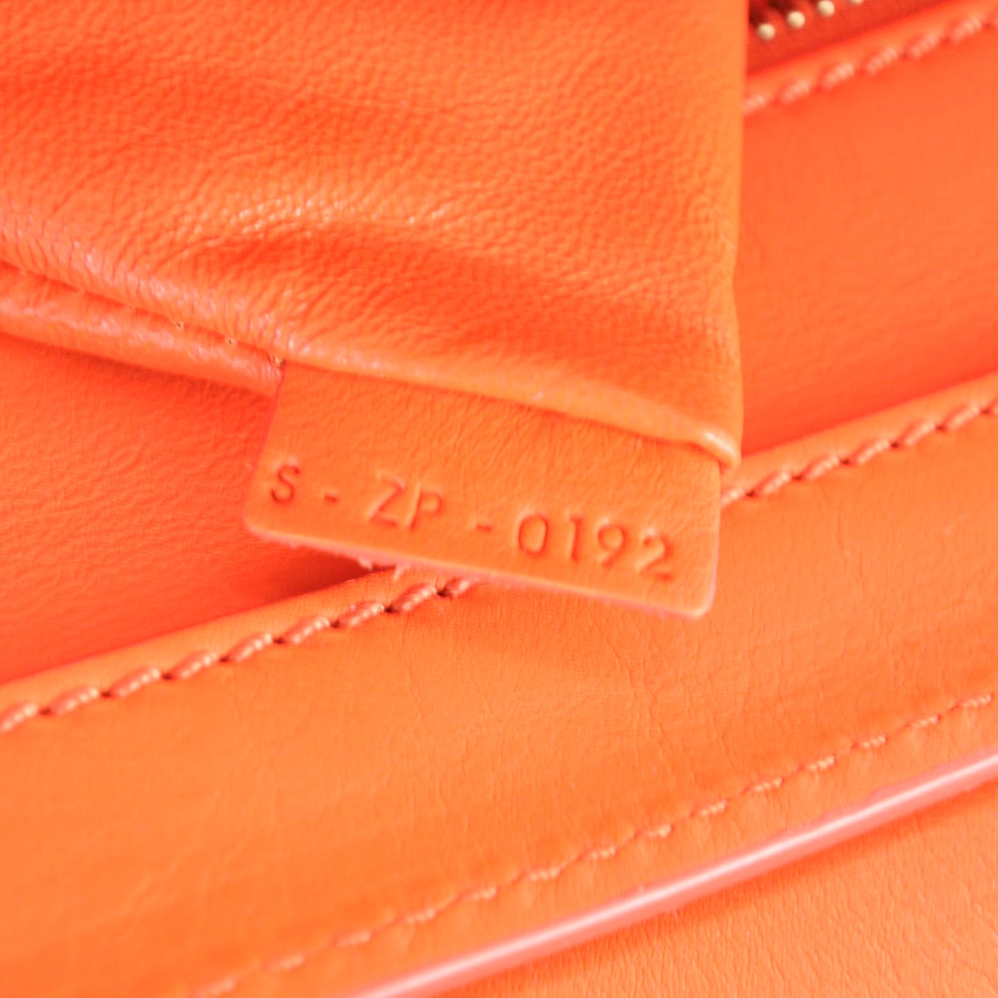 Smooth Calfskin Mini Luggage Bright Orange
