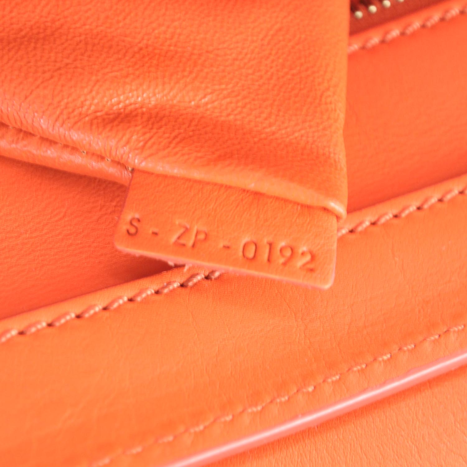 Celine Smooth Calfskin Mini Luggage Bright Orange 10 of 10