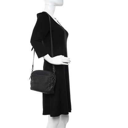 Bottega Veneta Nappa Intrecciato Crossbody Messenger Black 2 of 9