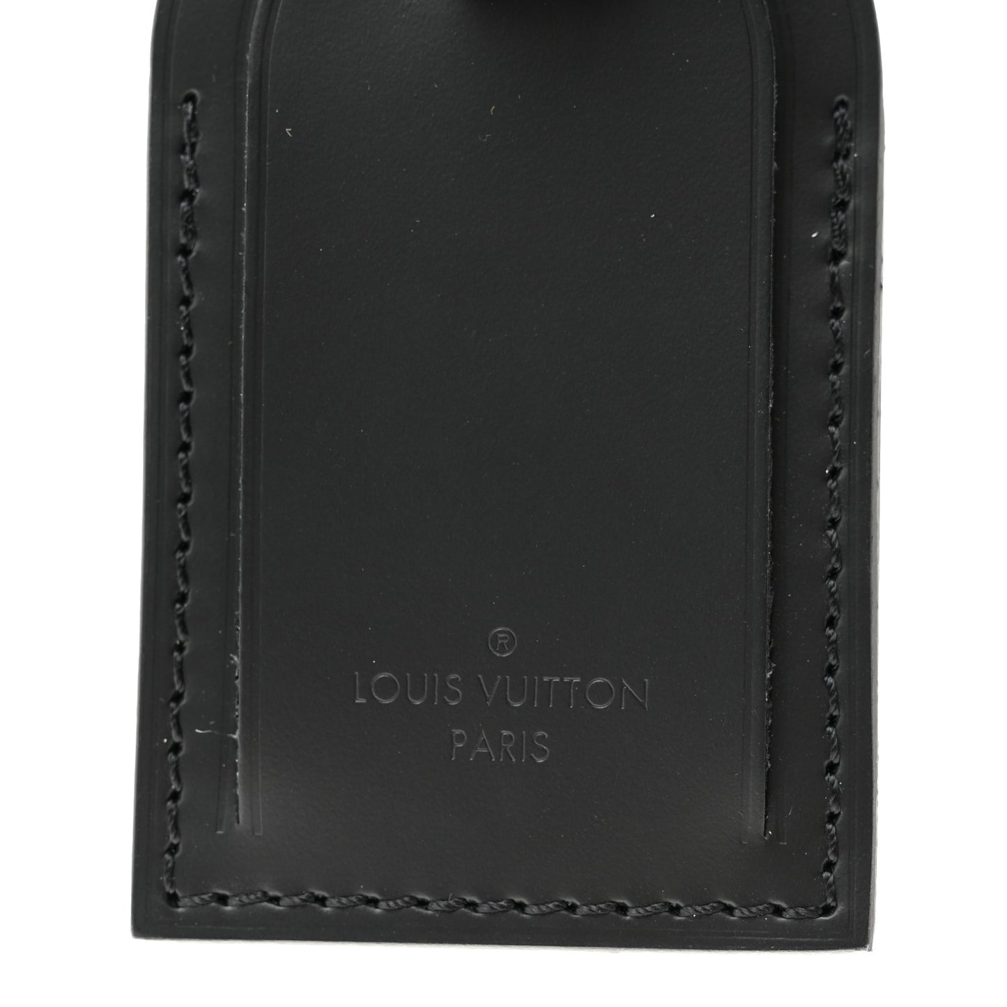 Calfskin Luggage Tag Black