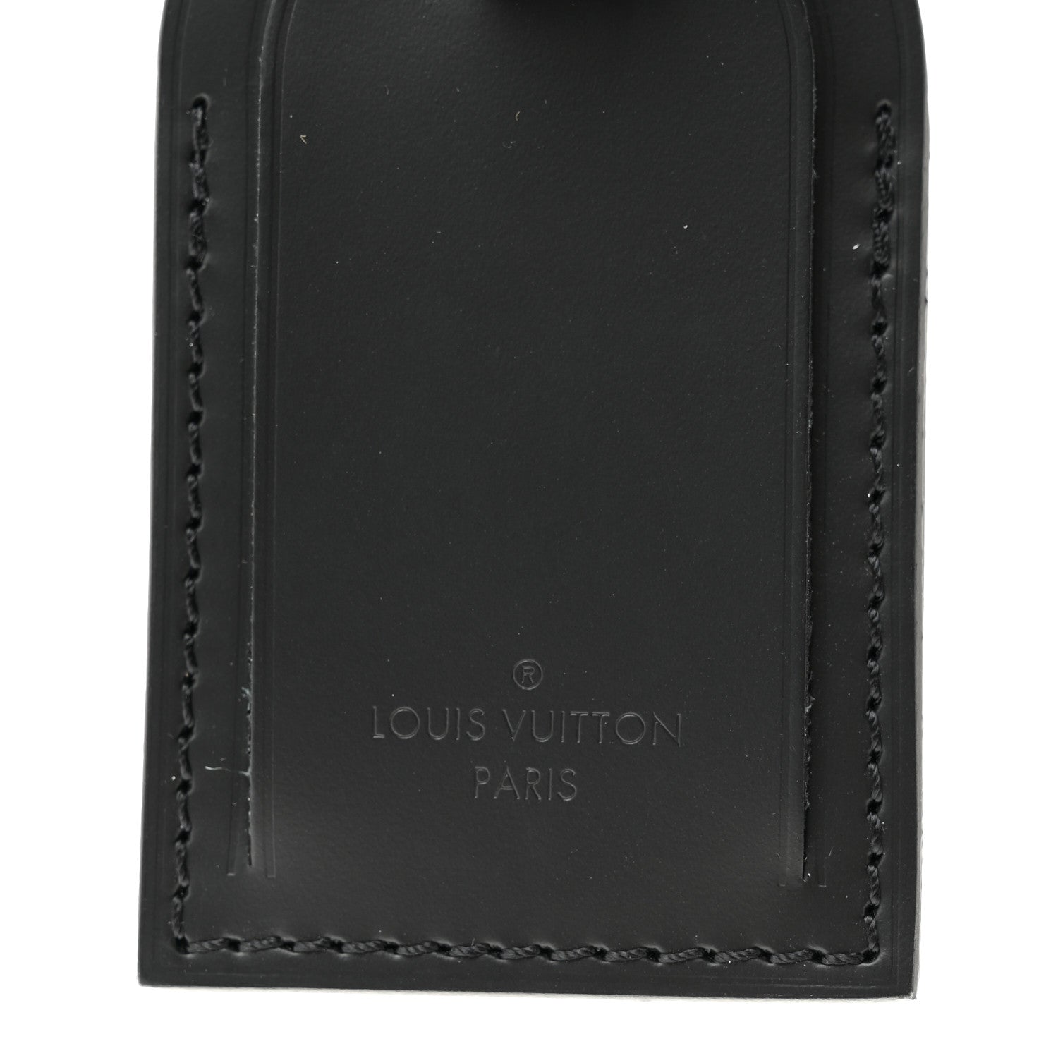 Louis Vuitton Calfskin Luggage Tag Black 3 of 3