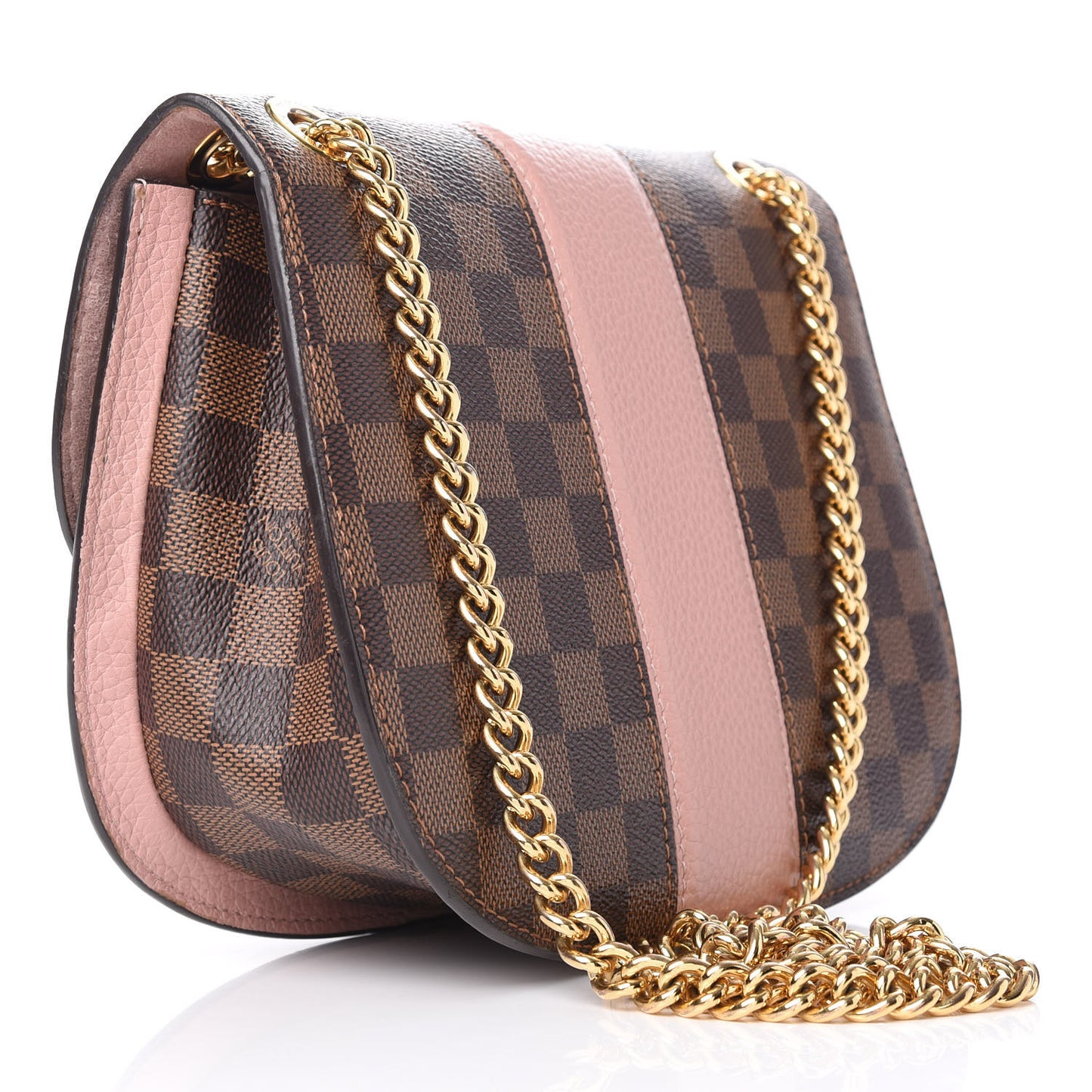 Damier Ebene Cuir Taurillon Wight Magnolia