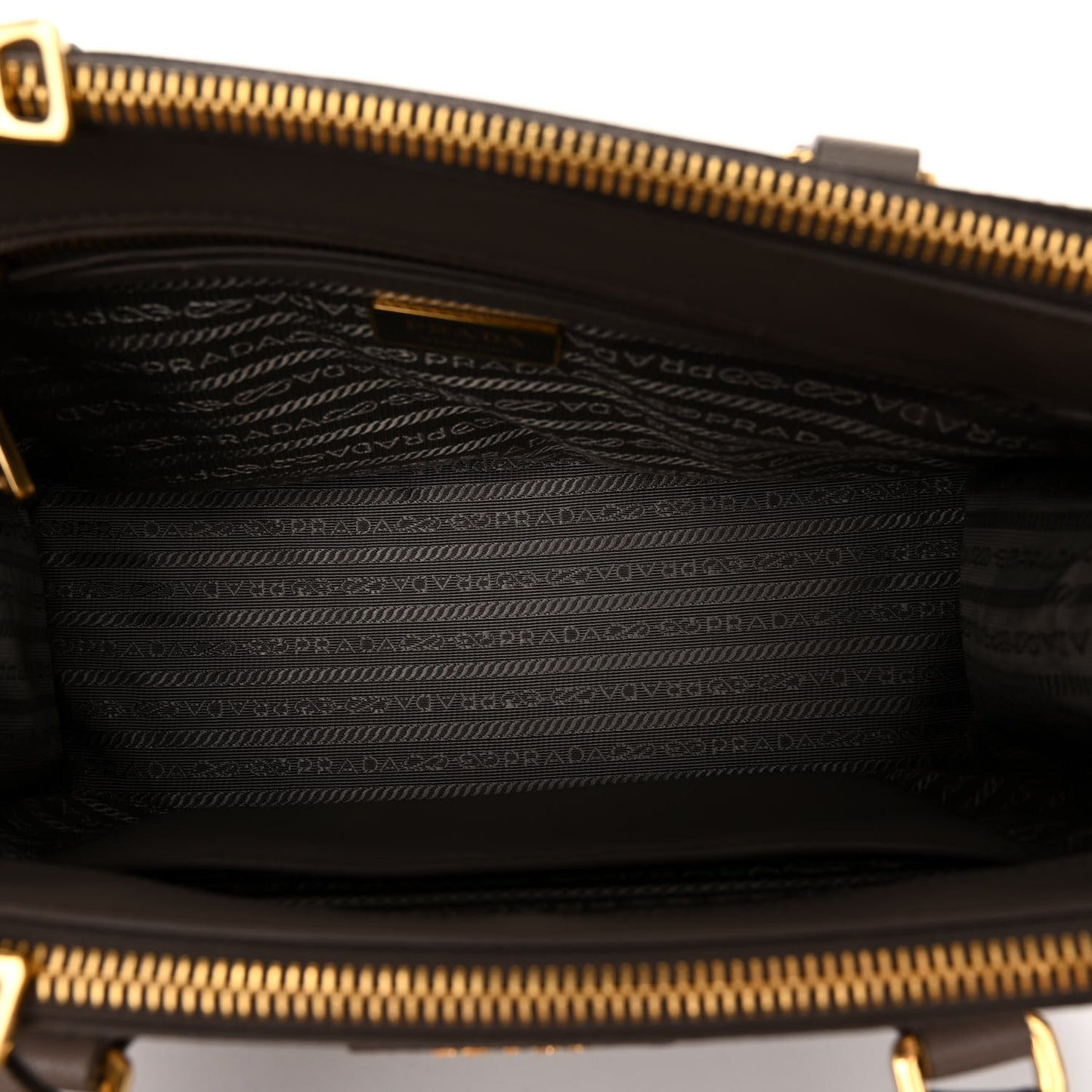 Saffiano Small Galleria Double Zip Tote Argilla