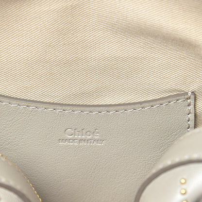 Chloe Smooth Calfskin Little Horses Embroidered Shoulder Bag Pastel Grey 6 of 10