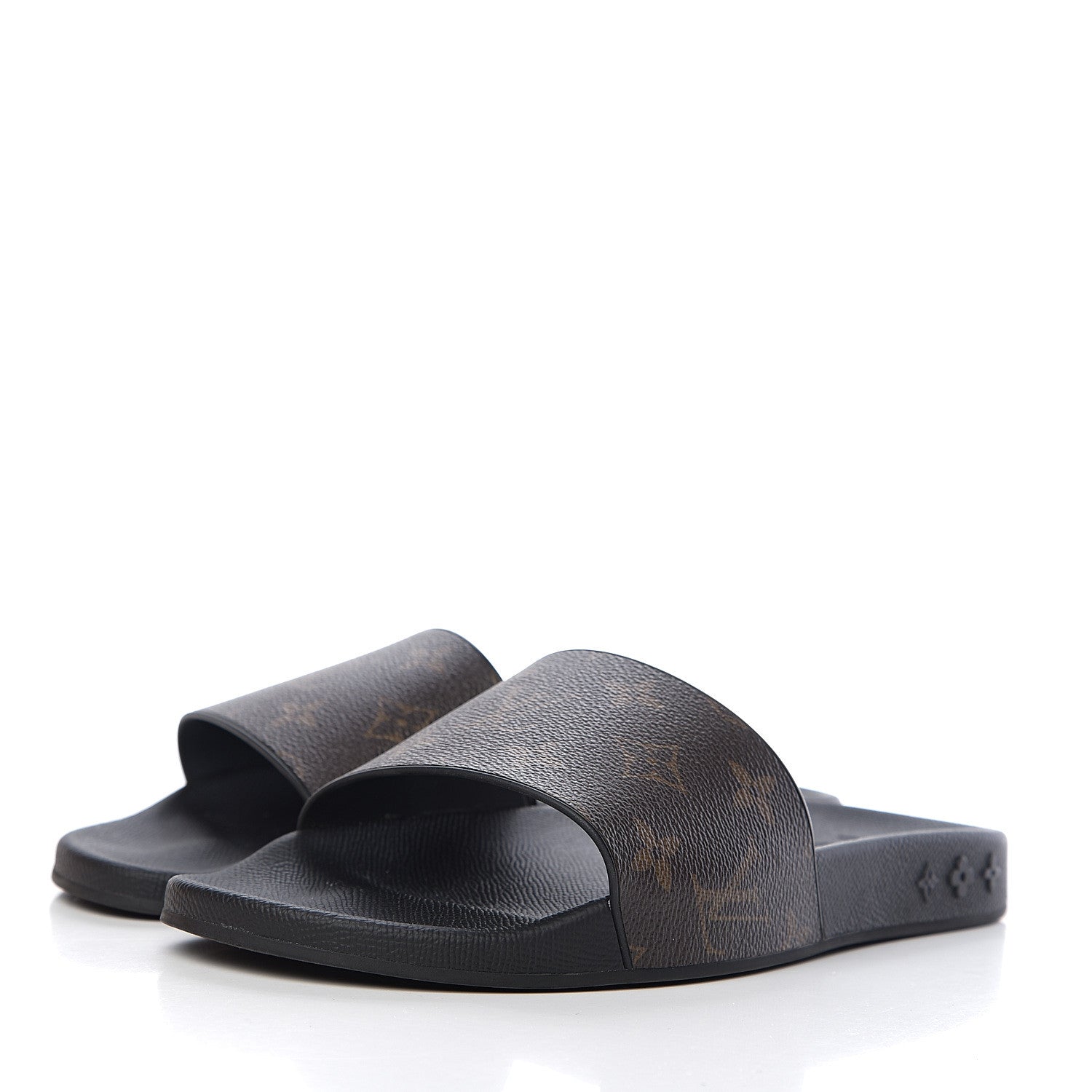 Louis Vuitton Rubber Monogram Mens Waterfront Mules 5 Macassar 3 of 7