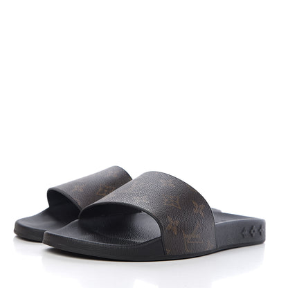 Louis Vuitton Rubber Monogram Mens Waterfront Mules 5 Macassar 3 of 7