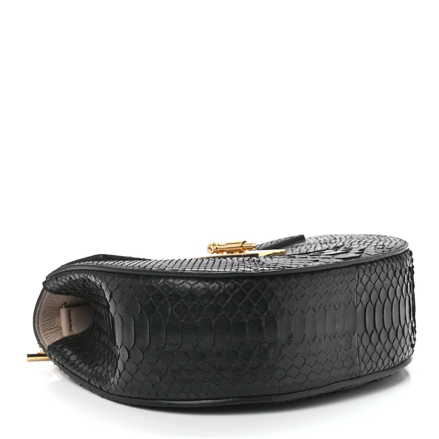 Chloe Snakeskin Drew Shoulder Bag Black 4 of 15