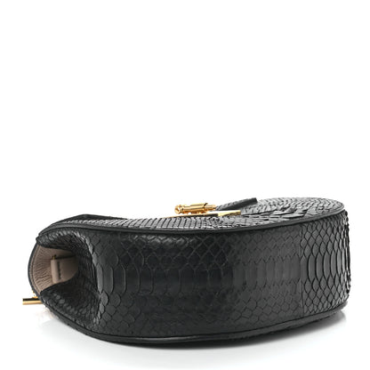 Chloe Snakeskin Drew Shoulder Bag Black 4 of 15