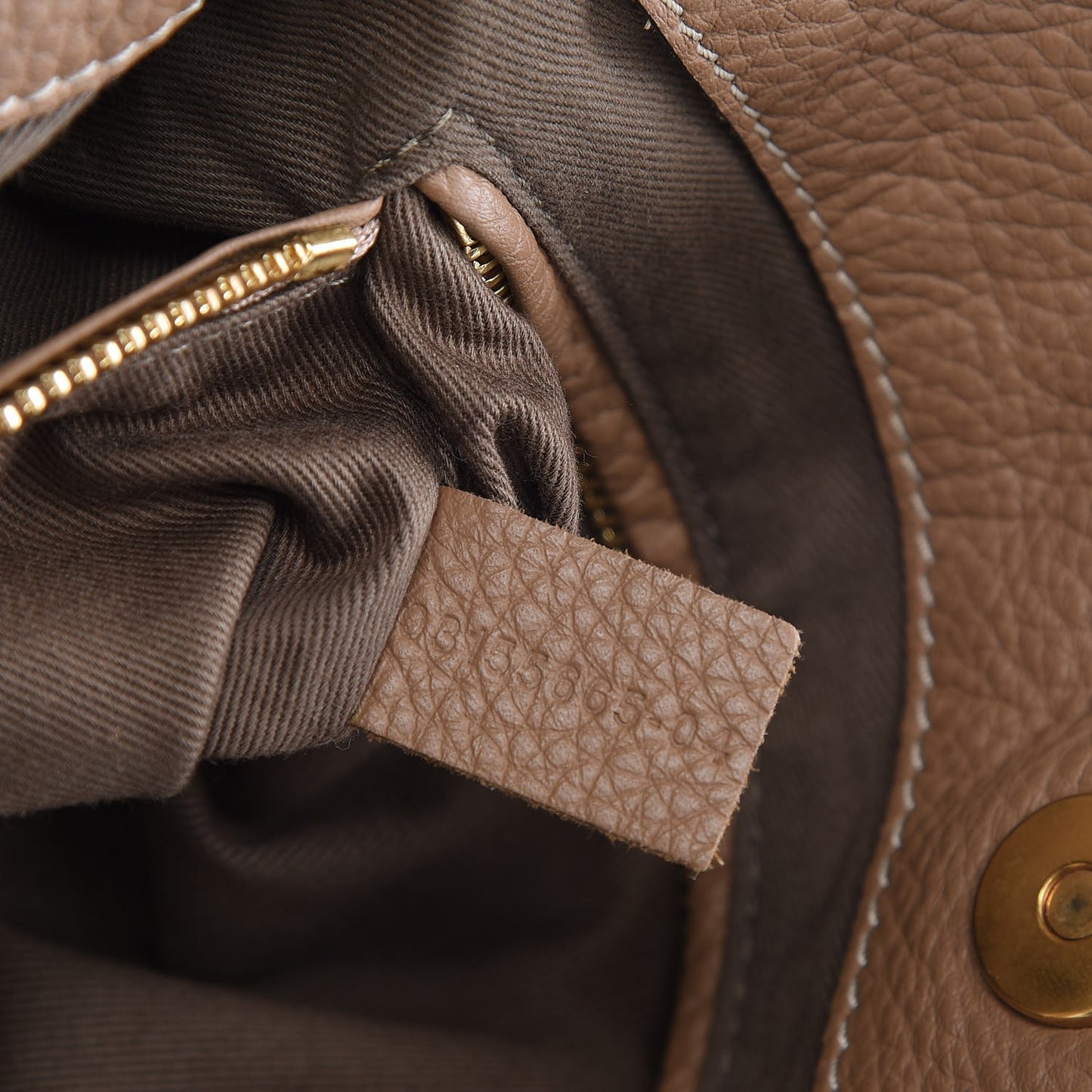Calfskin Large New Marcie Tote Nut
