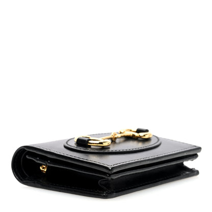 Gucci Boarded Plutone Calfskin Horsebit 1955 Card Case Wallet Black 4 of 6