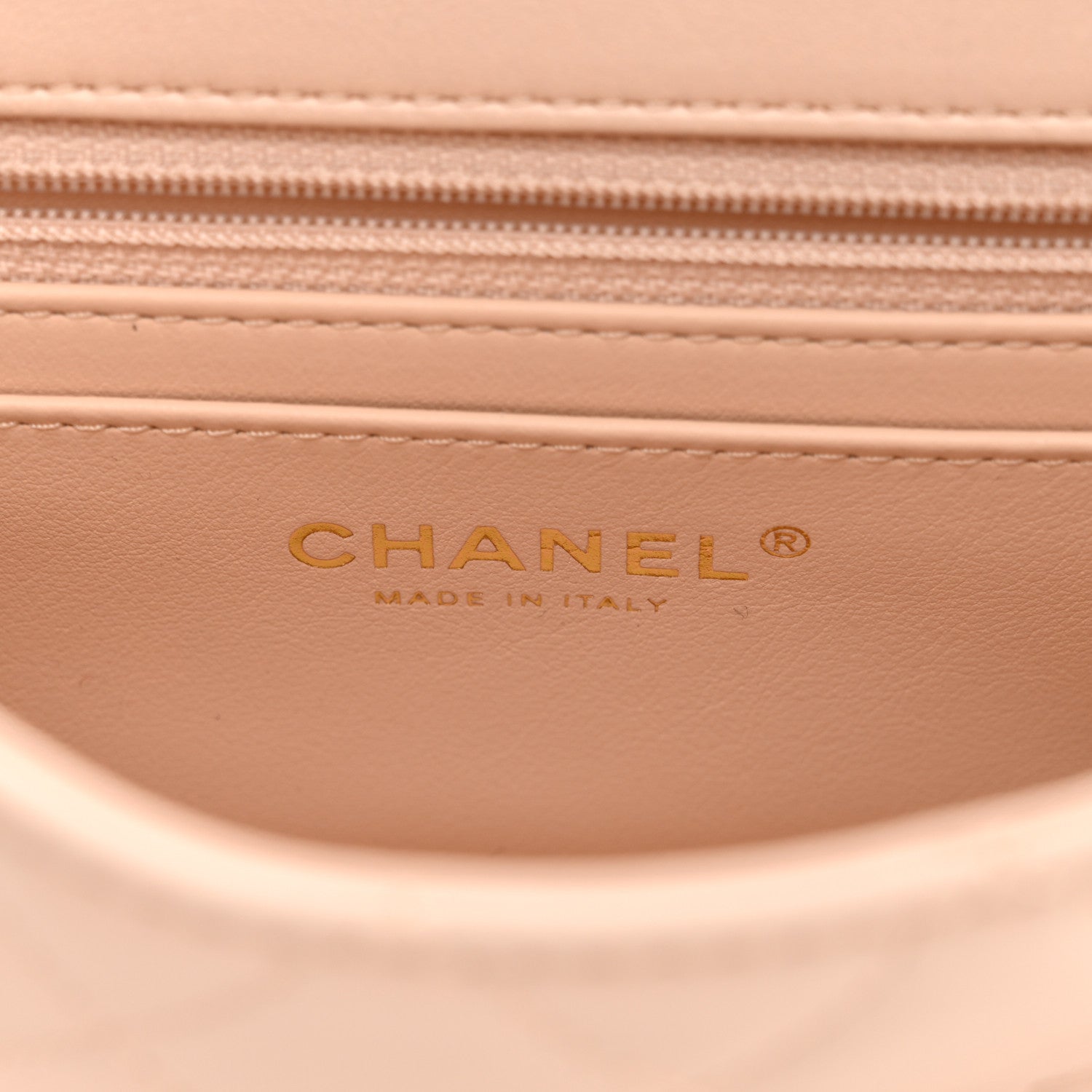 Chanel Lambskin Quilted Mini Rectangular Pearl Crush Flap Light Beige 5 of 10