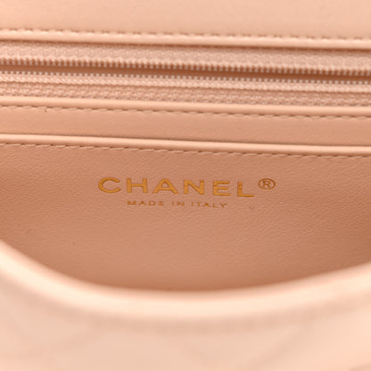 Chanel Lambskin Quilted Mini Rectangular Pearl Crush Flap Light Beige 5 of 10