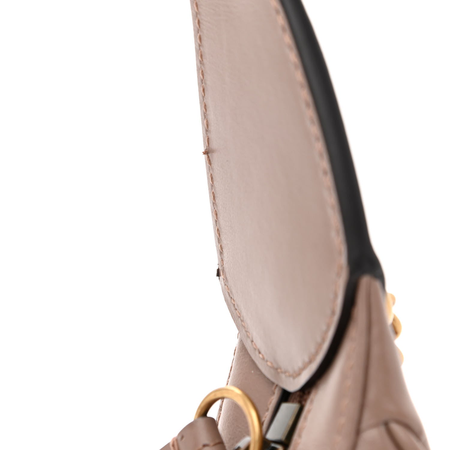 Gucci Calfskin Matelasse Chevron Mini GG Marmont Half Moon Hobo Porcelain Rose 12 of 13