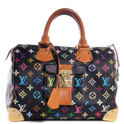 Louis Vuitton Monogram Multicolor Speedy 30 Black 1 of 15