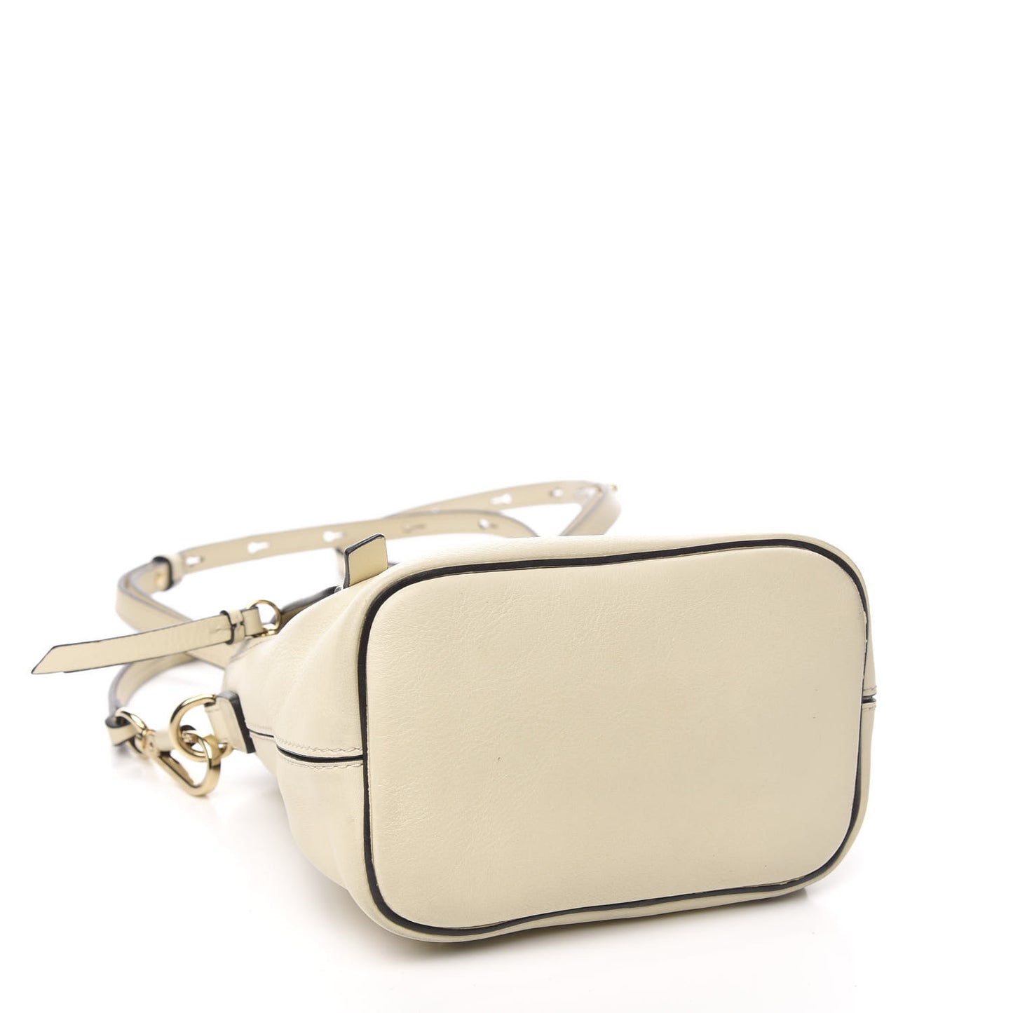 Suede Calfskin Mini Faye Backpack Off White