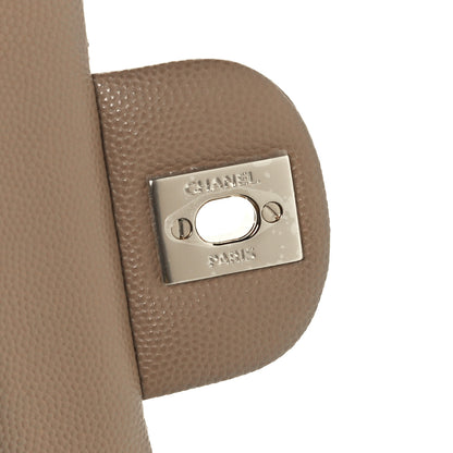Chanel Caviar Quilted Medium Double Flap Dark Beige 7 of 12