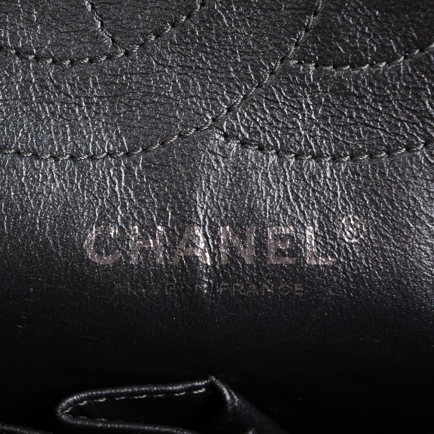 Metallic Calfskin Quilted 2.55 Reissue 225 Flap Dark Silver