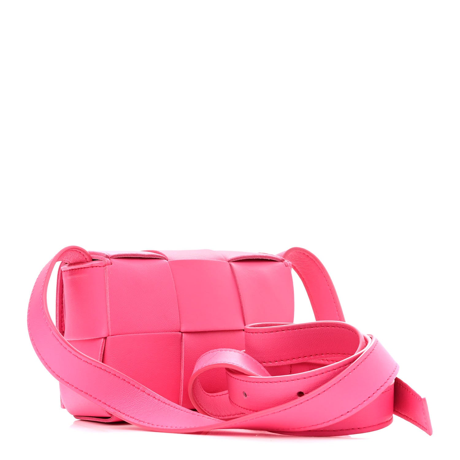 Bottega Veneta Lambskin Maxi Intrecciato Extra Mini Cassette Crossbody Bag Bon Bon 3 of 12