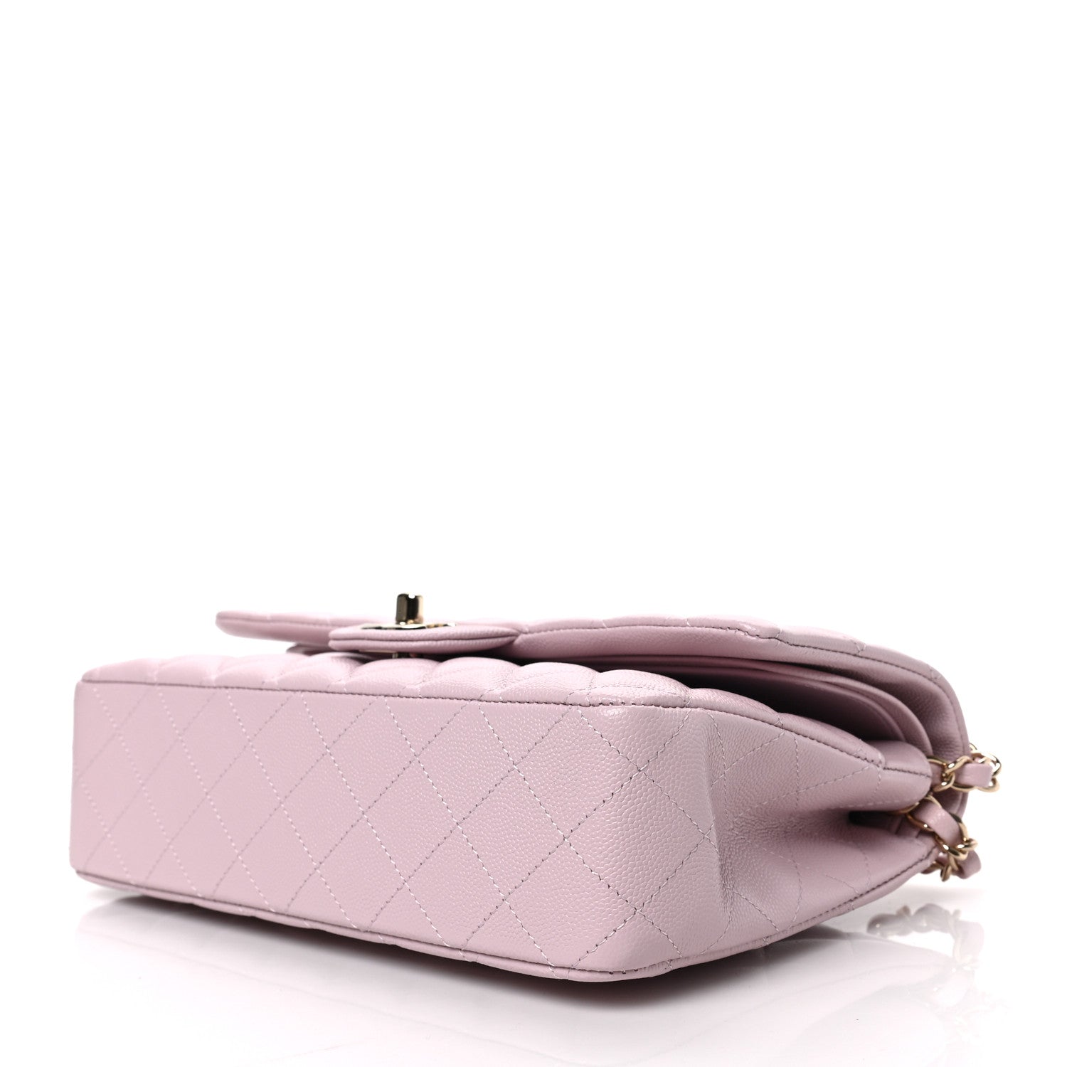 Chanel Caviar Quilted Medium Double Flap Light Pink 8 of 8