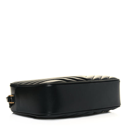 Saint Laurent Calfskin Matelasse Monogram Lou Camera Bag Black 4 of 15