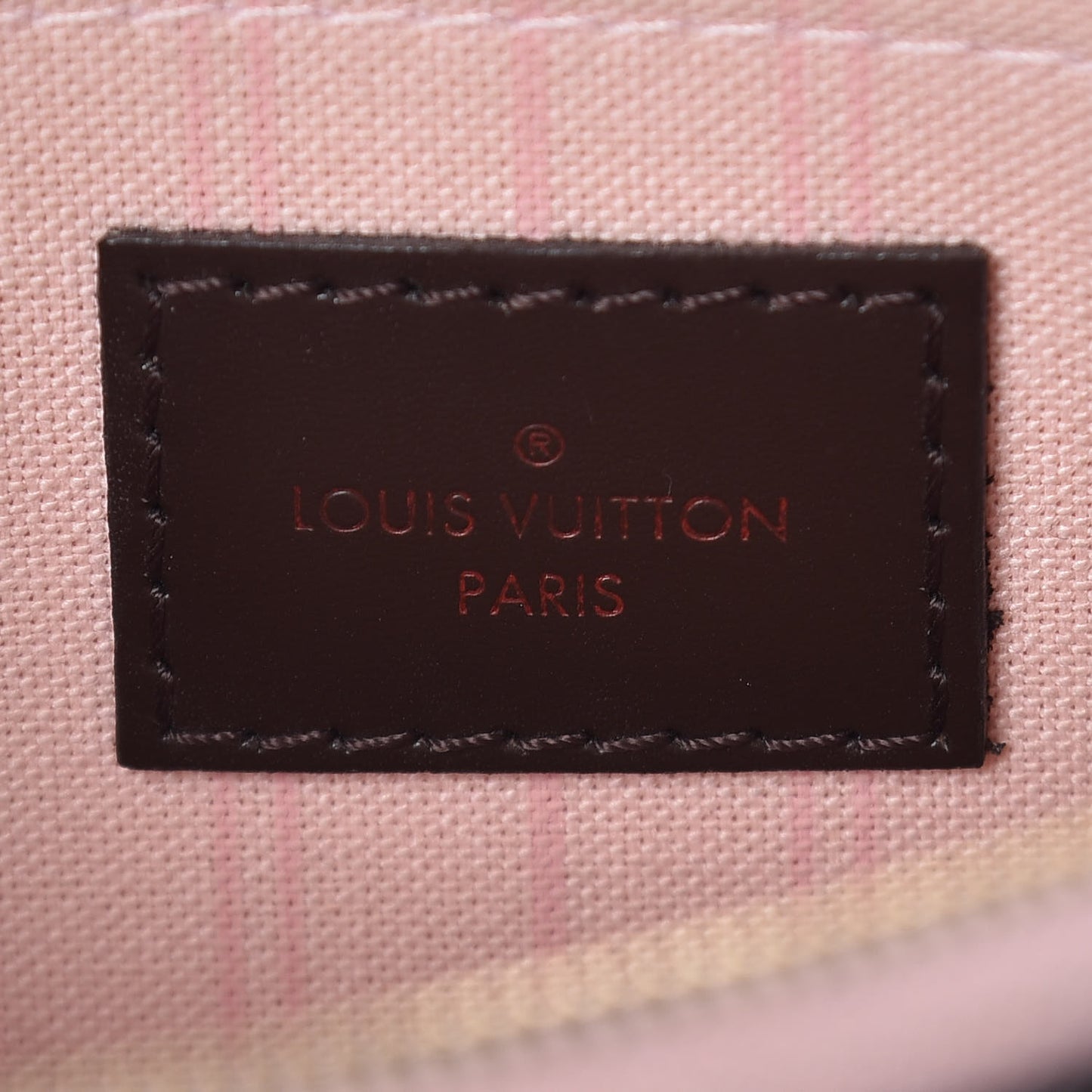 Damier Ebene Neverfull MM GM Pochette Rose Ballerine