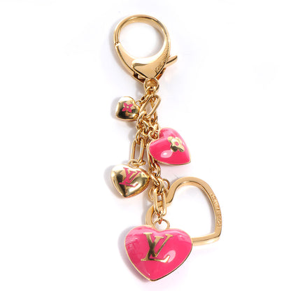 Louis Vuitton Coeurs Heart Bag Charm Key Holder Pink 1 of 4
