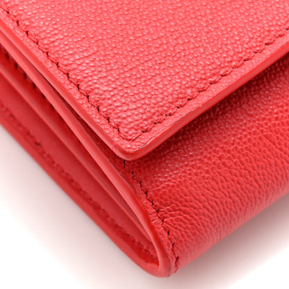Burberry Calfskin Logo Hazelmere Wallet With Detachable Strap Red 10 of 12