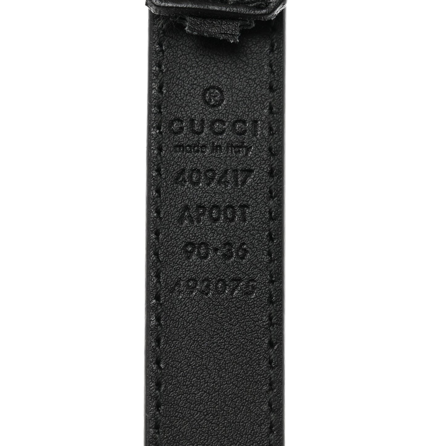 Calfskin Double G 20mm Belt 90 36 Black