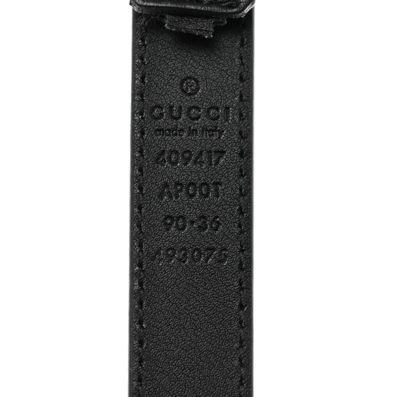 Gucci Calfskin Double G 20mm Belt 90 36 Black 5 of 5